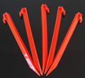 Plastic tent stakes pegs 1
