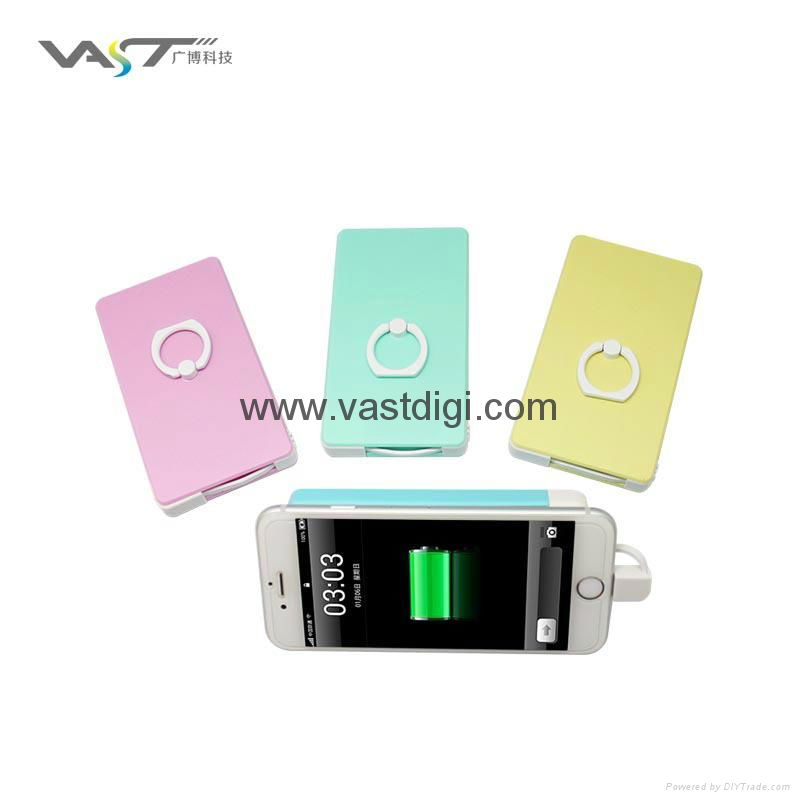2017 new design with sucker and key ring convenient&fashionable 4000mAh Mobile P 4