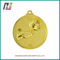 Custom Awards Embossed Zinc Die Cast Metal Soccer Medal 3