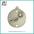 Custom Awards Embossed Zinc Die Cast Metal Soccer Medal 4