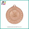 Custom Awards Embossed Zinc Die Cast Metal Soccer Medal 5