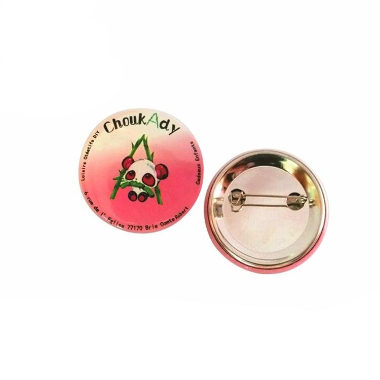 Custom Logo Round Tin Pin Badges Buttons 3
