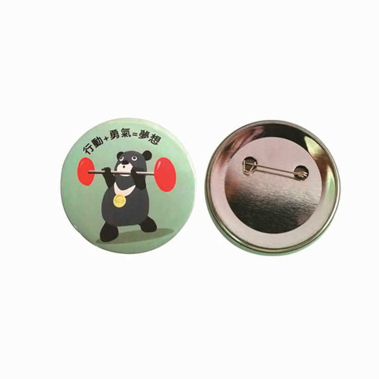 Custom Logo Round Tin Pin Badges Buttons 2