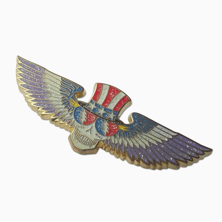 Metal Pilot Wings Metal Pin Badge With Your Own Design 3