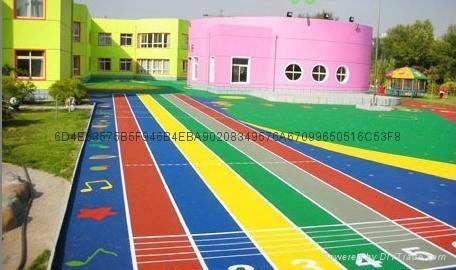 濟南孟鑫幼儿園專用彩色塑膠地板