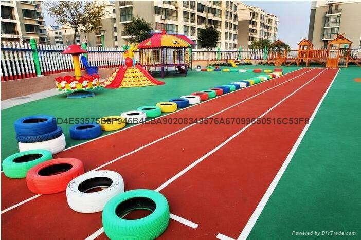 济南孟鑫幼儿园专用彩色塑胶地板 4