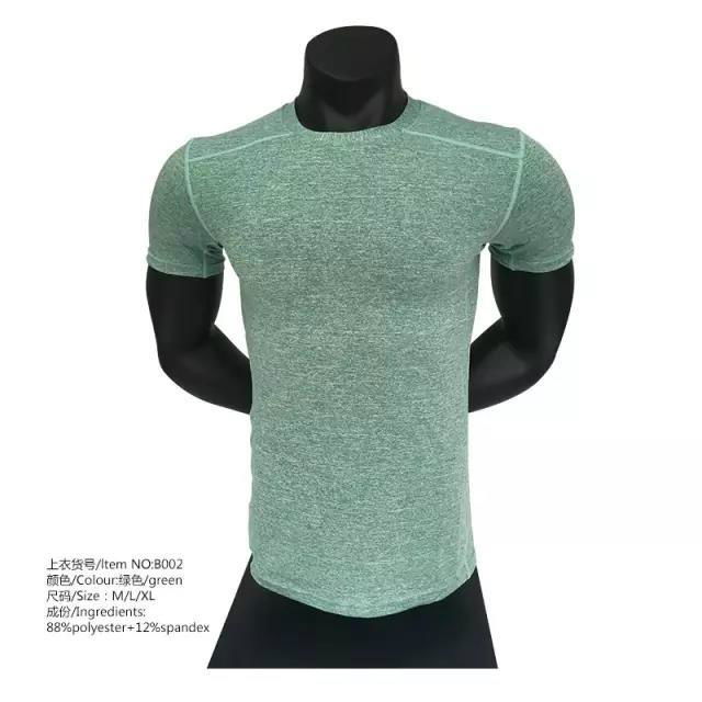 Wholesale Clothes Sportswear Fitness Compression Mens running T Shirt training w 2