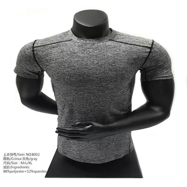 Wholesale Clothes Sportswear Fitness Compression Mens running T Shirt training w 4
