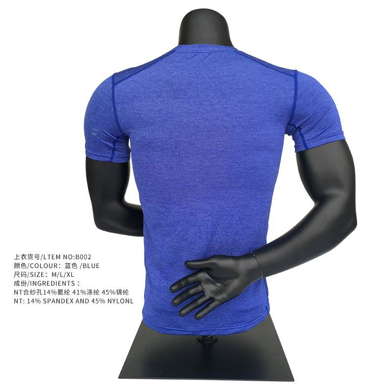 Wholesale Clothes Sportswear Fitness Compression Mens running T Shirt training w 5
