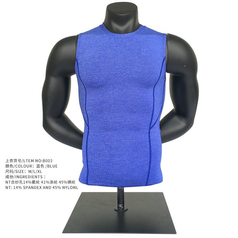 Wholesale custom plain men tank top mens gym vest training clothes fitness t shi