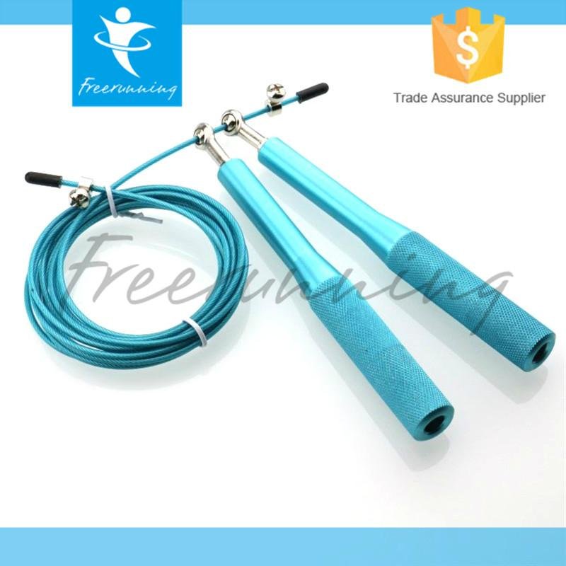 Adjustable Aluminum Handle Speed Exercise Jump Rope With Bag 3