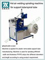 Hot air welding spiraling machine  1