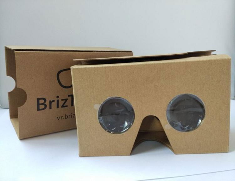 Logo Stamping Kraft Paper Google Cardboard VR Glasses 3D Google Cardboard 2.0 4