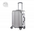 business aluminum l   age metal case with TSA Customs Lock 4