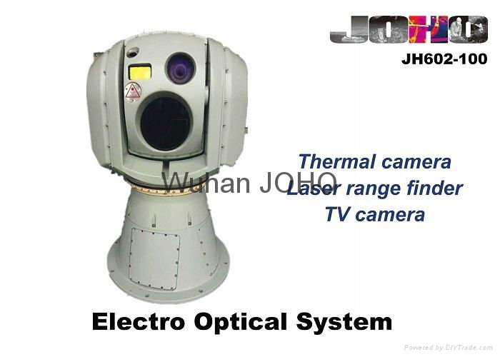 Electro Optical Sensor System / Lwir Thermal Camera HD TV Camera and 5km Laser R