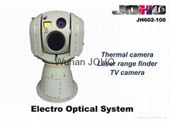 Electro Optical Sensor System / Lwir Thermal Camera HD TV Camera and 5km Laser R