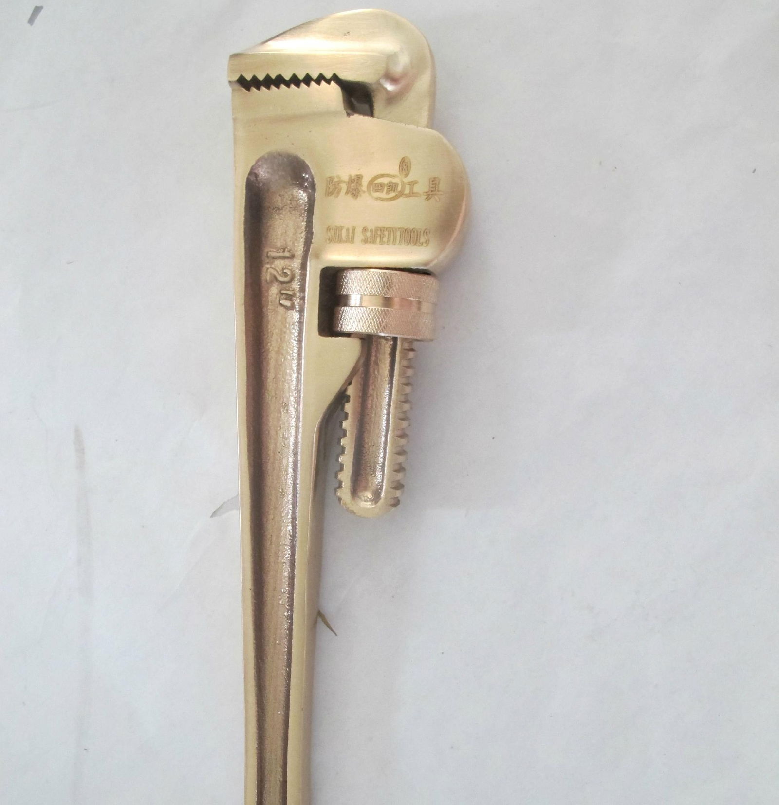 beryllium copper non sparkign heavy duty pipe wrench  5