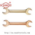 non sparking tools aluminum bronze double open end wrench spanner 1