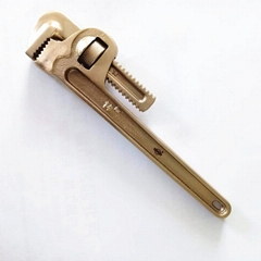 beryllium copper non sparkign heavy duty pipe wrench 