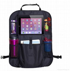 Multifunctional Car Seat Back Organizer with iPad and Tablet Holder-Touch Screen