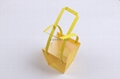 Hexagonal pattern waterproof  flower carry bag gift bag pp bag with flat handle 2