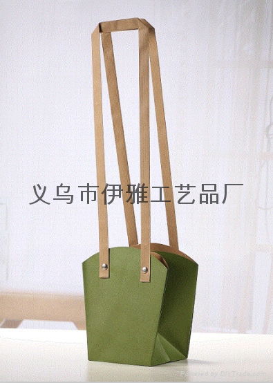 150g Kraft Paper Waterproof Bag for Flower Packaging Carrier Shopping Gift Bag 4