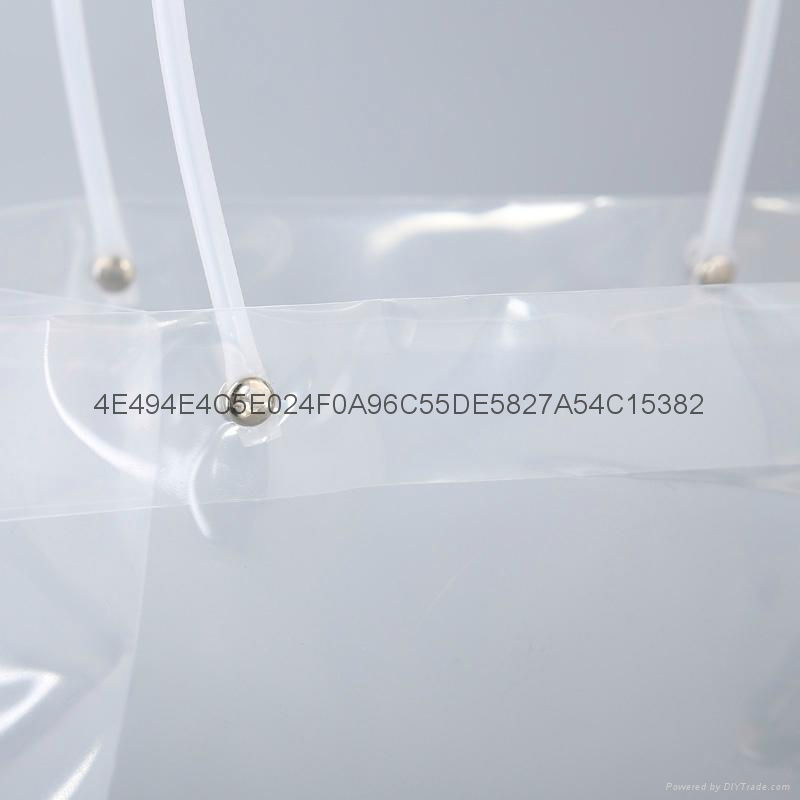 Clear Transprent PP Plastic PVC Flower Packaging Wrapping Gift Bag for Florist S 2