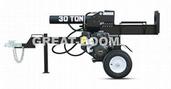 gasoline engine wood log splitter cutter and splitter