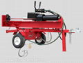 vertical manual start diesel enging wood splitter machine 1