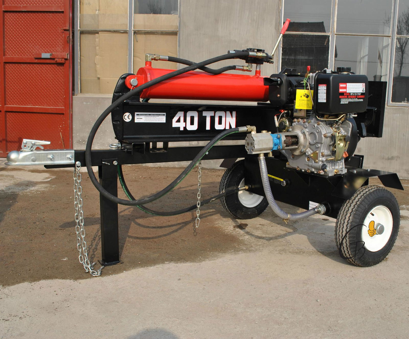 new horizontal diesel engine screw log splitter australia LS40TB1