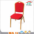 red fabric gloden painting legs banquet chair hotel chair cheaper price
