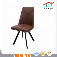 New Design Cheap PU Leather Dining Room Furniture Tulip Chair