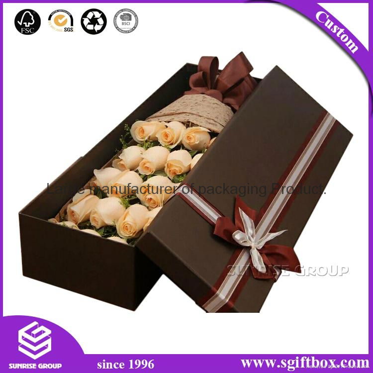 Wholesale Luxury Custom Gift Cardboard Packaging Flower Box 2