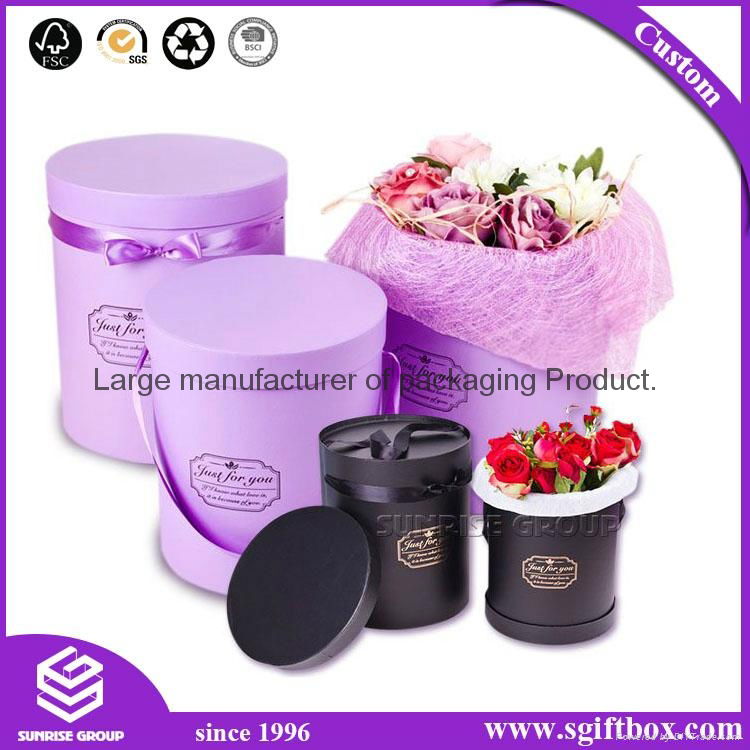 Rose Flower Paper Packaging Round Box 4