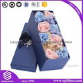 Luxury Handmade Glossy Paper Packaging Square Flower Box 3