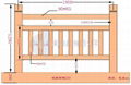 中原大成      1.8米仿木护栏模具 1