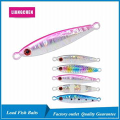 Free Shipping 3D Eyes Saltwater Metal Jig Lead Lure Lead Fish