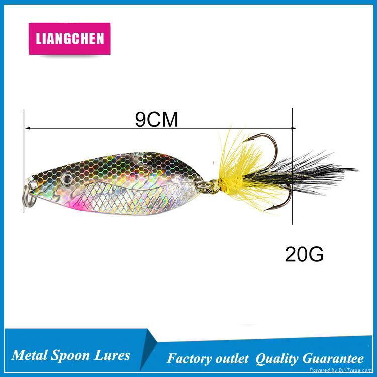 Free Shipping Metal Spinner Spoon Hard Baits Sequins Noise Paillette  4