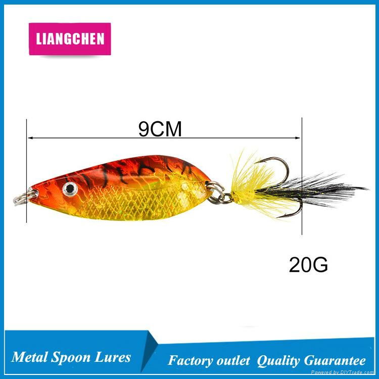 Free Shipping Metal Spinner Spoon Hard Baits Sequins Noise Paillette  3
