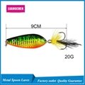 Free Shipping Metal Spinner Spoon Hard Baits Sequins Noise Paillette  5