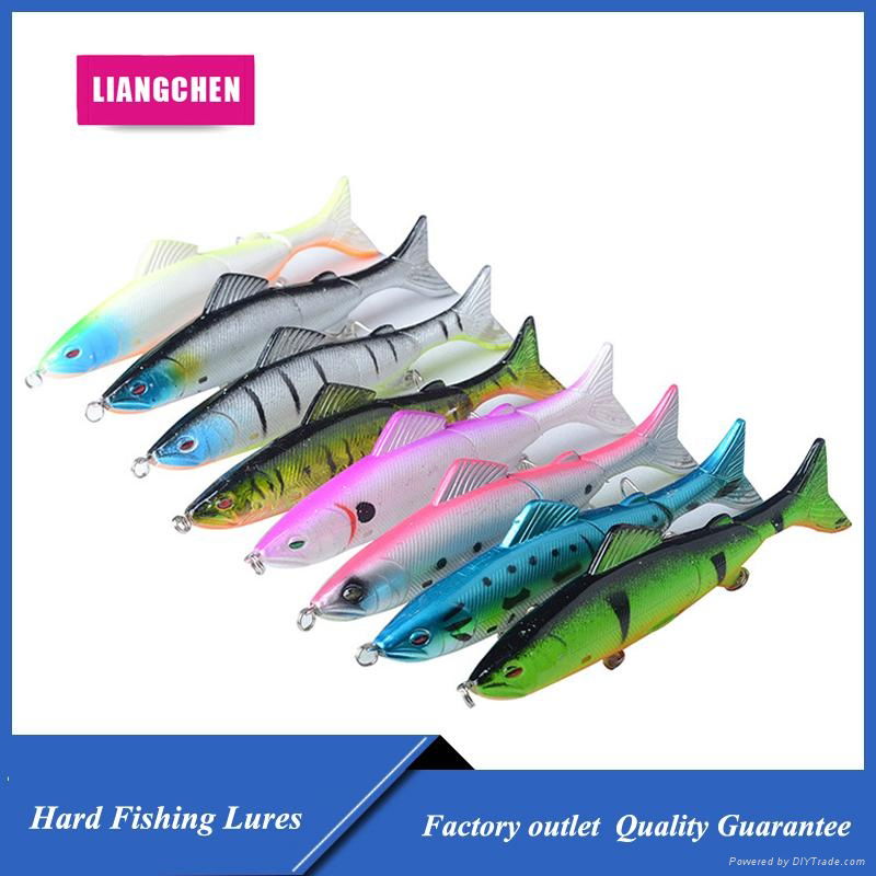 Free Shipping 3 Sections Fishing Lures Wobblers Minnow Swimbaits