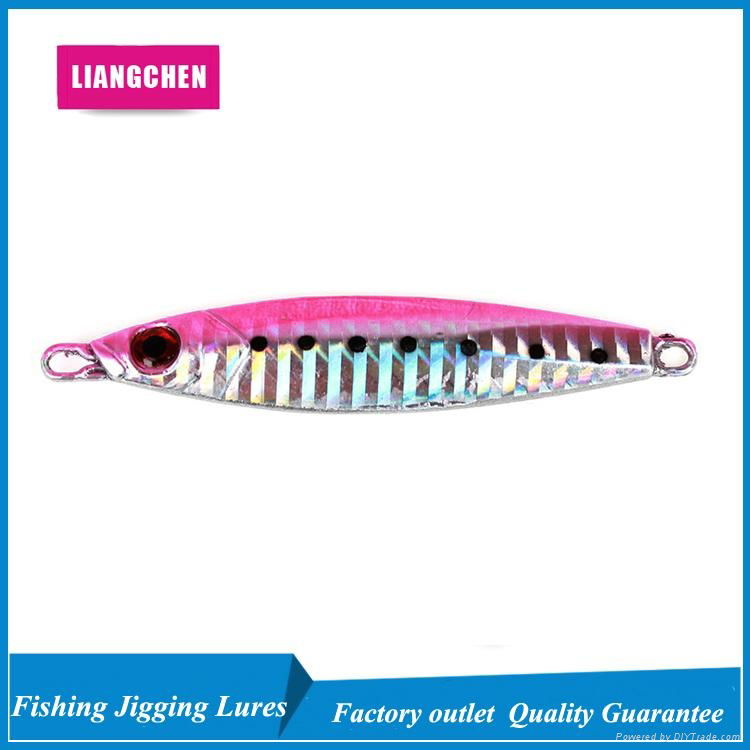 Free Shipping Metal Jigging Spoon 3D Eyes Lures 4