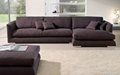 living room furniturer detachable feather filling fabric l shaped sectional sofa