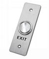 Unique Concave Type Door Exit Push Button ANSI Aluminum Alloy Faceplate 3