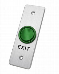 Unique Concave Type Door Exit Push Button ANSI Aluminum Alloy Faceplate