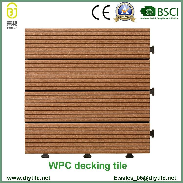 wholesale swimming pool WPC flooring tile composite decking tile