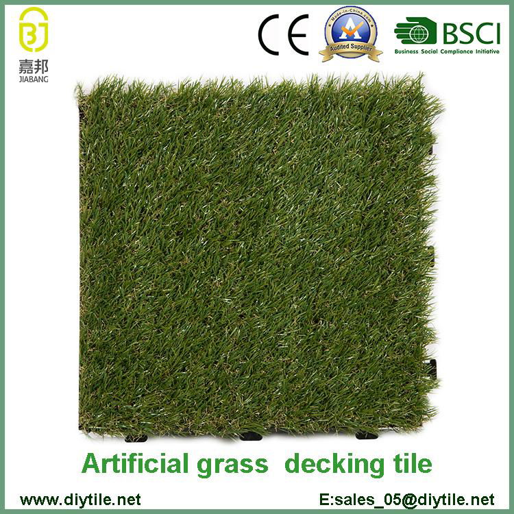 wholesale plastic garden tile interlocking artificial garden floor tiles 