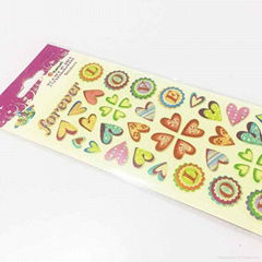 Gift Decoration Glitter Sticker Non-Toxic Puff Stickers