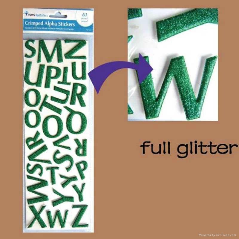 Hot Selling Puffy Stickers for Kids Environmental Protection Glitter Puffy Stick 4