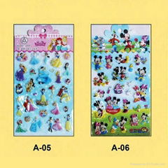 Disney Audit Factory  3D stickers pop-up diseney stickers